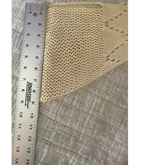 Women’s Boho Knit Bell Sleeve Dress - M  - Crochet Intricate One of a Kind - EUC - Picture 11 of 11